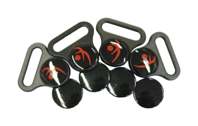 DUX Premium Knöpfe 1 Set (=für 1 Paar Schuhe = 4 Knöpfe) 